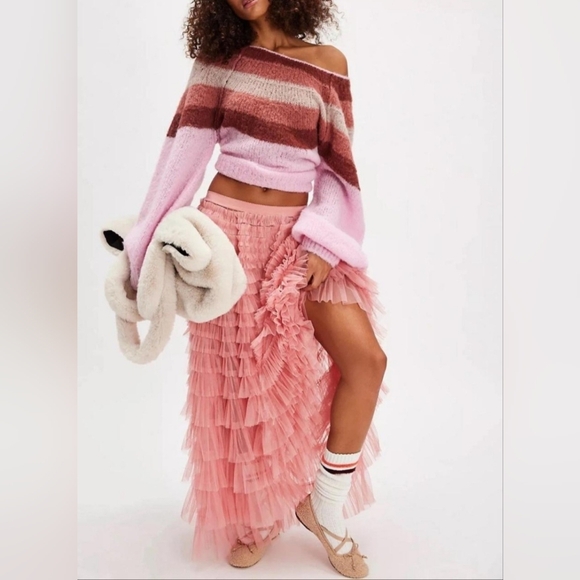 Free People Dresses & Skirts - Nwt Free People Return Of The Ruffle Maxi Slip